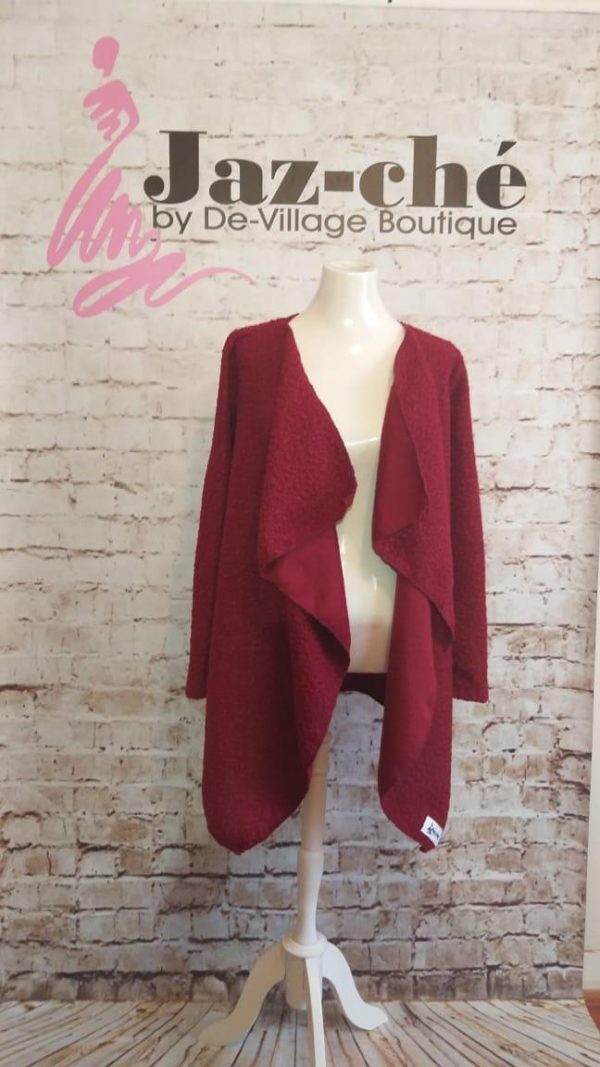 red waterfall jacket